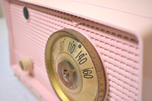 Load image into Gallery viewer, Shell Pink 1956 RCA Victor Model 8-X-6F AM Vacuum Tube Radio Rare Color and Great Player!