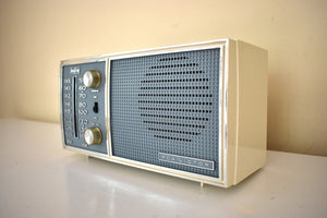 Monterey Blue 1964 - 1965 RCA RFC11A "The Taurus" AM/FM Vacuum Tube Radio Sounds Fabulous! Mint Condition!