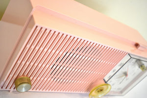 Sassy Pink 1962 RCA Victor Model RFD15P AM Vacuum Tube Clock Radio Sounds Terrific! Mid Century Looker!