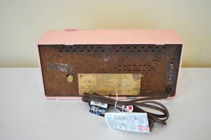 Sassy Pink 1962 RCA Victor Model RFD15P AM Vacuum Tube Clock Radio Sounds Terrific! Mid Century Looker!