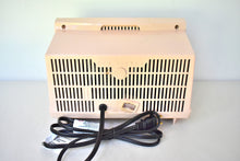 Load image into Gallery viewer, Carnation Pink White Vintage 1960 RCA Victor Model X-2FE AM 'The Sportflair' Vacuum Tube Radio Sounds Great!