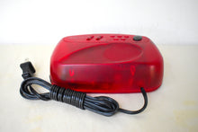 Load image into Gallery viewer, Candy Apple Red Radio Shack Model 12-8633 AM FM Digital Alarm Clock Radio! Excellent Condition!