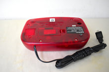 Load image into Gallery viewer, Candy Apple Red Radio Shack Model 12-8633 AM FM Digital Alarm Clock Radio! Excellent Condition!