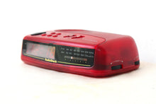 Load image into Gallery viewer, Candy Apple Red Radio Shack Model 12-8633 AM FM Digital Alarm Clock Radio! Excellent Condition!