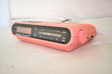 Load image into Gallery viewer, Hot Pink 80s Realistic Model 12-8601 AM FM Digital Clock Radio! Sounds Great Excellent Condition! Rare Model!