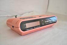 Load image into Gallery viewer, Hot Pink 80s Realistic Model 12-8601 AM FM Digital Clock Radio! Sounds Great Excellent Condition! Rare Model!