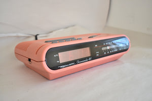 Hot Pink 80s Realistic Model 12-8601 AM FM Digital Clock Radio