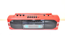 画像をギャラリービューアに読み込む, Red 80s Realistic Sound Model SCR-35 AM FM Cassette Stereo Mini Boombox Radio! Sounds Great Excellent Condition!