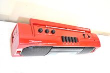 画像をギャラリービューアに読み込む, Red 80s Realistic Sound Model SCR-35 AM FM Cassette Stereo Mini Boombox Radio! Sounds Great Excellent Condition!