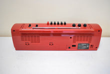 画像をギャラリービューアに読み込む, Red 80s Realistic Sound Model SCR-35 AM FM Cassette Stereo Mini Boombox Radio! Sounds Great Excellent Condition!