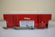 Load image into Gallery viewer, Coral Red 1959 Arvin Model 2585 Vacuum Tube AM Radio Clean and Gorgeous Looking and Sounding!