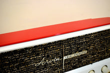 Load image into Gallery viewer, Coral Red 1959 Arvin Model 2585 Vacuum Tube AM Radio Clean and Gorgeous Looking and Sounding!