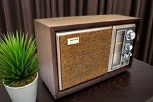 Load image into Gallery viewer, Bluetooth Ready To Go - 1975-1977 Sony Model ICF-9550W AM/FM Solid State Transistor Radio Sounds Fantastic! Sony Only!
