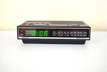 Load image into Gallery viewer, Wood Grain Panel Sanyo Model RM 5008 AM FM Digital Alarm Clock Radio! Excellent Condition!