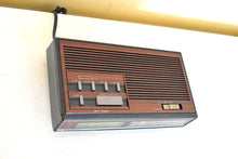 Load image into Gallery viewer, Wood Grain Panel Sanyo Model RM 5008 AM FM Digital Alarm Clock Radio! Excellent Condition!