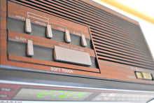 Load image into Gallery viewer, Wood Grain Panel Sanyo Model RM 5008 AM FM Digital Alarm Clock Radio! Excellent Condition!