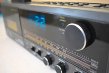 画像をギャラリービューアに読み込む, Walnut Grain Sears Model 23486 AM FM Cassette Digital Alarm Clock Radio! Excellent Condition! Original Box!