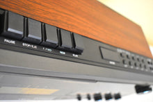 画像をギャラリービューアに読み込む, Walnut Grain Sears Model 23486 AM FM Cassette Digital Alarm Clock Radio! Excellent Condition! Original Box!