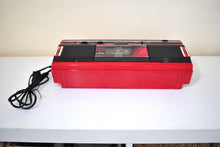 Load image into Gallery viewer, Engine Red 80s Sharp Model CT-248(R) AM FM Cassette Mini Boombox Radio! Sounds Great Excellent Condition!