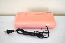 Load image into Gallery viewer, Flamingo Pink 1980s Sharp Model FX-C11P AM FM Digital Alarm Clock Radio! Excellent Condition!