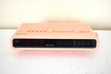 Load image into Gallery viewer, Flamingo Pink 1980s Sharp Model FX-C11P AM FM Digital Alarm Clock Radio! Excellent Condition!