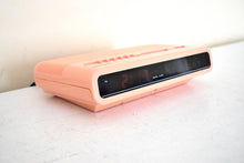 Load image into Gallery viewer, Flamingo Pink 1980s Sharp Model FX-C11P AM FM Digital Alarm Clock Radio! Excellent Condition!