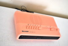Load image into Gallery viewer, Flamingo Pink 1980s Sharp Model FX-C11P AM FM Digital Alarm Clock Radio! Excellent Condition!