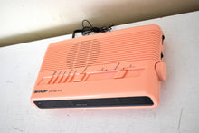 Load image into Gallery viewer, Flamingo Pink 1980s Sharp Model FX-C11P AM FM Digital Alarm Clock Radio! Excellent Condition!