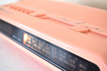 Load image into Gallery viewer, Flamingo Pink 1980s Sharp Model FX-C11P AM FM Digital Alarm Clock Radio! Excellent Condition!