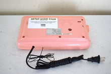 Load image into Gallery viewer, Flamingo Pink 1980s Sharp Model FX-C11P AM FM Digital Alarm Clock Radio! Excellent Condition!