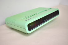 Load image into Gallery viewer, Melon Green 1980s Sharp Model FX-C11 (GR) AM FM Digital Alarm Clock Radio! Excellent Condition!