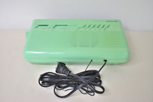 Load image into Gallery viewer, Melon Green 1980s Sharp Model FX-C11 (GR) AM FM Digital Alarm Clock Radio! Excellent Condition!