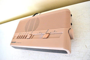 Mauve Puce Lavender Pink 1987 Sharp Model FX-C11 AM FM Digital Alarm Clock Radio! Excellent Condition!