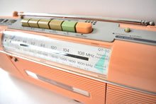 Load image into Gallery viewer, Pretty in Pink Sharp Model QT50(P) AM FM Cassette Player Radio! Sounds Great Excellent Condition!
