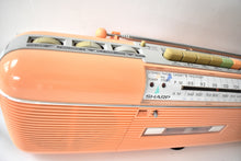 Load image into Gallery viewer, Pretty in Pink Sharp Model QT50(P) AM FM Cassette Player Radio! Sounds Great Excellent Condition!