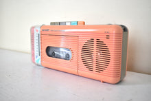 Load image into Gallery viewer, Pretty in Pink Sharp Model QT5(P) AM FM Cassette Player Radio! Sounds Great Excellent Condition!