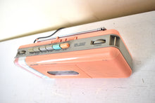 Load image into Gallery viewer, Pretty in Pink Sharp Model QT5(P) AM FM Cassette Player Radio! Sounds Great Excellent Condition!