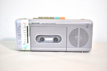 Load image into Gallery viewer, Lavender Purple Sharp Model QT5(L) AM FM Cassette Player Radio! Sounds Great Excellent Condition!