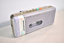 Load image into Gallery viewer, Lavender Purple Sharp Model QT5(L) AM FM Cassette Player Radio! Sounds Great Excellent Condition!