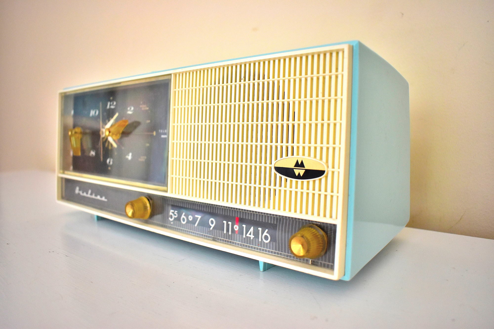 Sky Blue Turquoise Mid Century Vintage 1959 Wards Airline Unknown