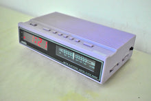 Charger l'image dans la galerie, Purple Lavender Sonic Model CR-100B AM FM Digital Alarm Clock Radio! Excellent Condition! Very Rare!