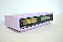 Charger l'image dans la galerie, Purple Lavender Sonic Model CR-100B AM FM Digital Alarm Clock Radio! Excellent Condition! Very Rare!