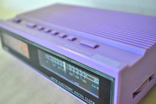 Charger l'image dans la galerie, Purple Lavender Sonic Model CR-100B AM FM Digital Alarm Clock Radio! Excellent Condition! Very Rare!