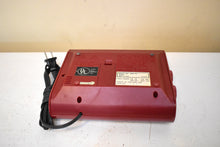 Load image into Gallery viewer, Cranberry Red Sonic Model CRX-7R AM FM Digital Alarm Clock Radio! Excellent Condition!