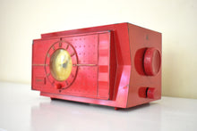 Load image into Gallery viewer, Torch Red 1954 Sonora Model 633 AM Vacuum Tube Radio Rare Color! Cute Old Girl!