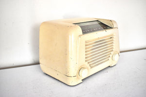 Bluetooth Ready To Go - Cream Ivory Post War 1946 Sonora RBU-175 AM Vacuum Tube Radio Sounds Great!