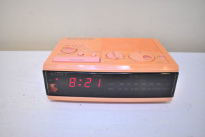 美品 昭和レトロ SONY ICF-C330 ソニー FM AM Go-Go's Pink 1980s Sony Dream Machine Model ICF-C3W AM FM Digital