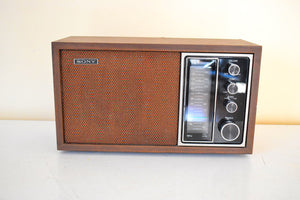 Sony Only! 1975-1977 Sony Model TFM-9450W AM/FM Solid State Transistor Radio Sounds Great!