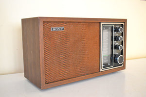 Sony Only! 1975-1977 Sony Model TFM-9450W AM/FM Solid State Transistor Radio Sounds Great!