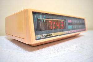 Bluetooth Ready To Go - Go-Go's Pink 1987 Soundesign Model 3620 AM FM Digital Alarm Clock Radio! Excellent Condition!